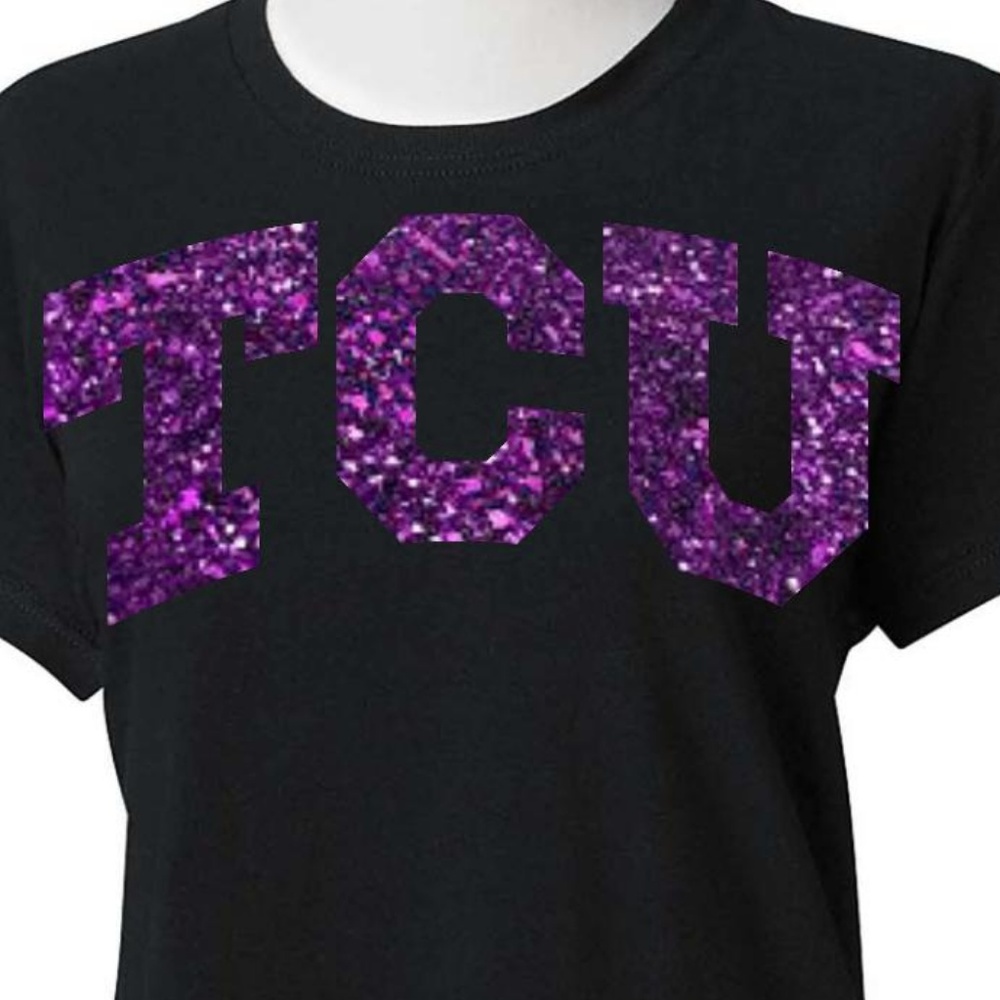 Big 12 TCU Glitter or Vinyl